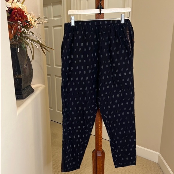 ANTHROPOLOGIE Ikat High Rise Beaded Beach Pants size S - Picture 2 of 9